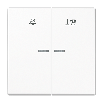 JUNG Клавиша для гостиничных выключателей 505KO5VEUM24 или 505KO5VEUM230, белый LSRUKO5MWW