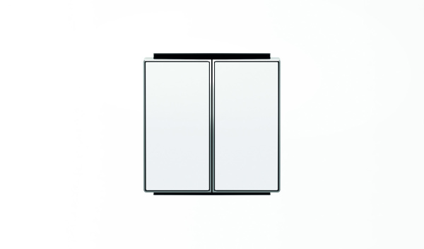 ABB SKY Альпийский белый Клавиша для 2-клавишных выключателей/переключателей/кнопок 2CLA851100A1101