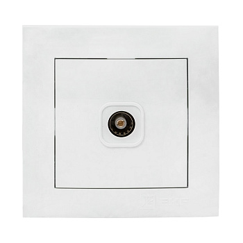 EKF PROxima Валенсия розетка телевизионная 1-местная оконечная 10дБ-240МГц белая