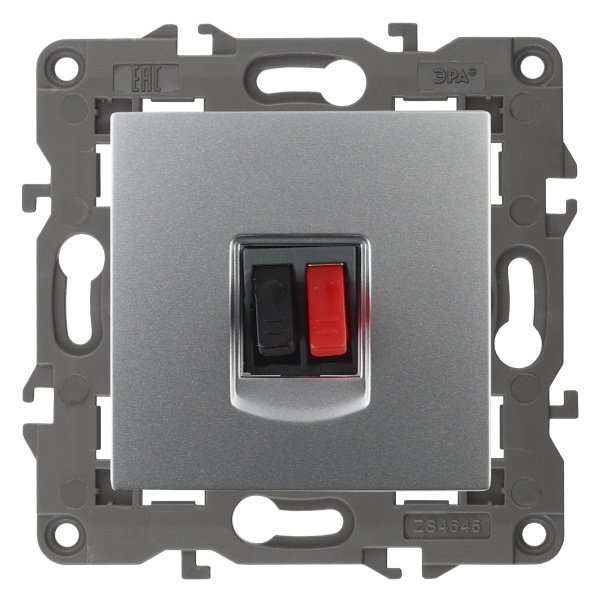 ЭРА 14-3111-03 Elegance Алюминий Розетка Аудио одиночная