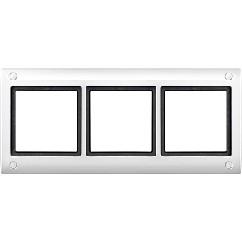 SE Merten Aquadesign Полярно-Бел Рамка 3-ая с винтовым креплением (MTN401319)
