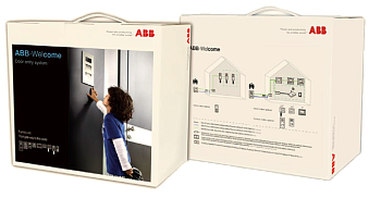 ABB Комплект домофона со станцией вызова, мини, АУ 4,3 с трубкой 2TMA070140N0088