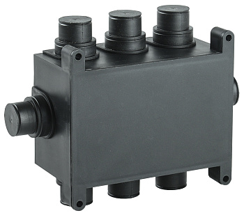 IEK Коробка распаячная 118х76х60мм для монолит. стр. черная