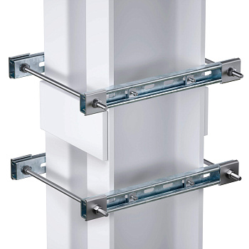 DKC Обжимной комплект монтажных профилей тип 1, обхват конструкции габаритами 350 на 440 мм, для крепления 1 оболочки одноготипоразмера винтами din 84