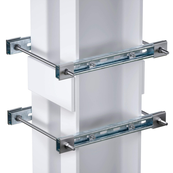 DKC Обжимной комплект монтажных профилей тип 1, обхват конструкции габаритами 350 на 440 мм, для крепления 1 оболочки одноготипоразмера винтами din 84