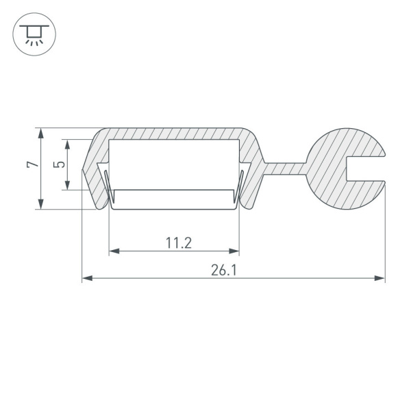 Купить Arlight Профиль POLI-2000 ANOD (Алюминий) 021738