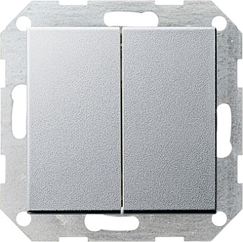 Gira Выключатель кнопочный 2-х клавишный 286126