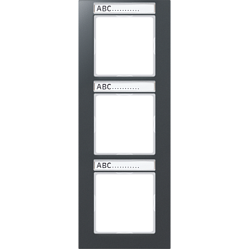 JUNG Рамка 3-кратная, матовый антрацит AC583BFNAANM