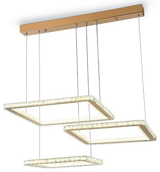 Ambrella Светильник светодиодный подвесной управляемый FA1761/3 GD золото 180W 3000K+6400K/3000K/6400K/4200K+4200K 680*460*740 (ПДУ РАДИО 2.4G)