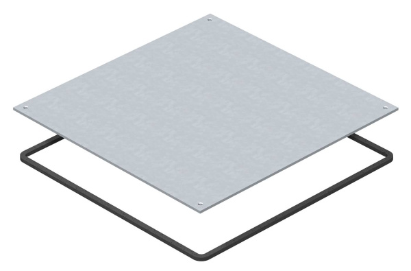 OBO Bettermann Крышка монтажного основания UZD350 влагозащитная 383x383x4 мм (сталь) 7400597
