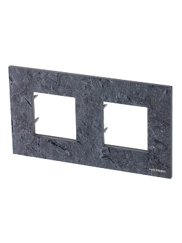 ABB NIE Zenit Сланец Рамка 2-я 2+2 мод 2CLA227200N2201