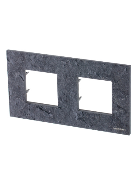 ABB NIE Zenit Сланец Рамка 2-я 2+2 мод 2CLA227200N2201