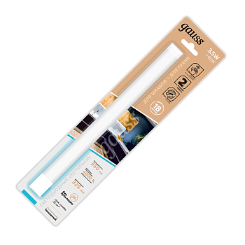 Gauss Светильник сенсорный модель K 3,5W 350lm 4000K 170-260V 320mm IR 9021531235