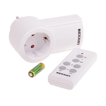 Радиоуправляемая розетка c пультом RX-001 (один пульт, одна розетка) Rexant 10-6020