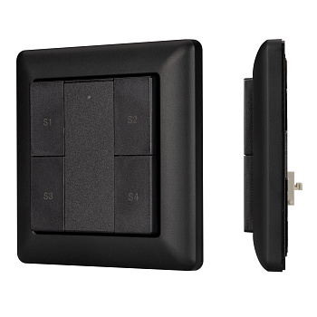 Arlight INTELLIGENT Панель DALI-223-1G-4SC-IN-BLACK (BUS, только сцены) (INTELLIGENT -) 031065