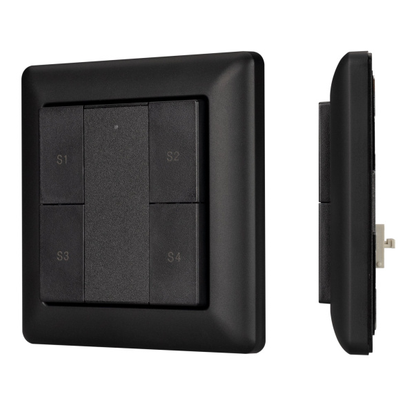 Arlight INTELLIGENT Панель DALI-223-1G-4SC-IN-BLACK (BUS, только сцены) (INTELLIGENT -) 031065