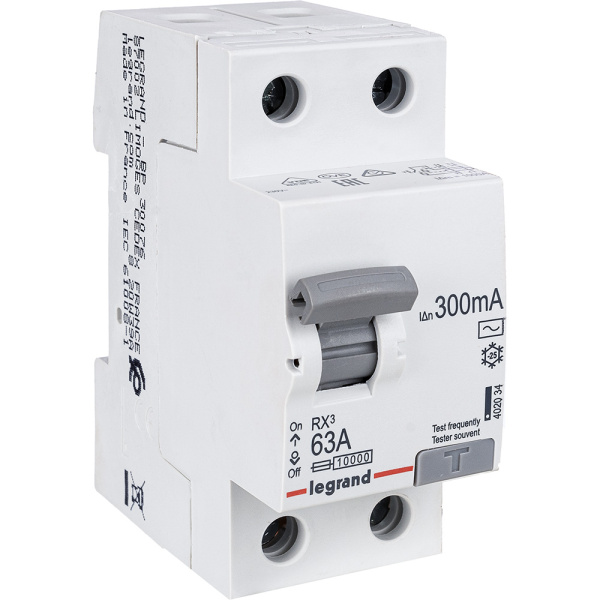 Купить Legrand RX3 УЗО 2P 300мА 63А (AC) 402034