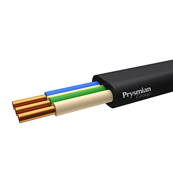 Кабель силовой с ПВХ изоляцией ВВГ-Пнг(А) -LS 3x1,5 ок(N,PE) ч РЭК-Prysmian 1603040106