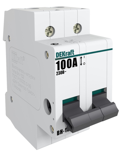 Купить Dekraft Выключатель-разъединитель 2Р 63А ВН-102