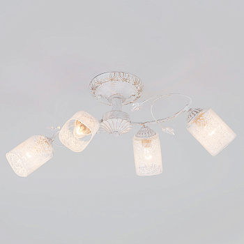 Eurosvet Люстра 30053/4 белый с золотом 00000073971