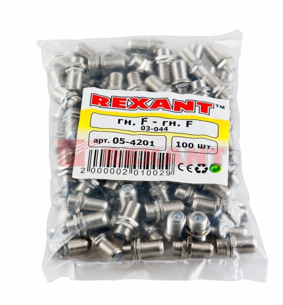 Купить Переход гнездо F - гнездо F "БОЧКА" Rexant 05-4201