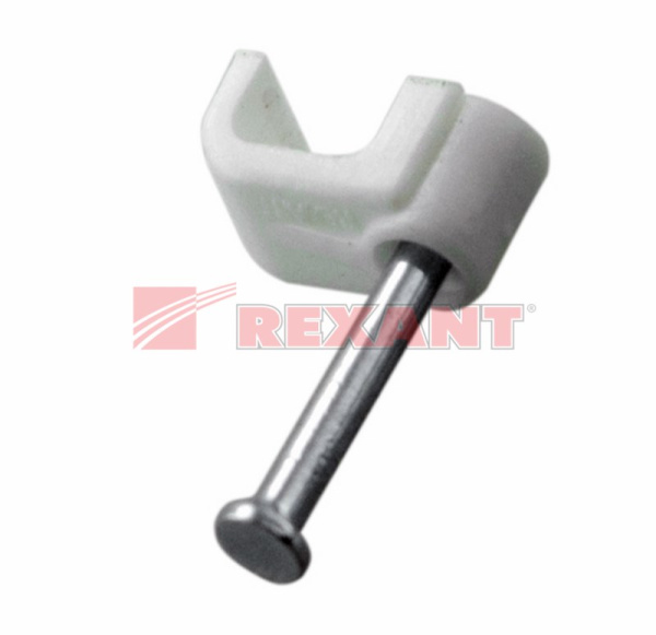 Купить Крепеж кабеля плоский 6мм х 4мм (упак. 50 шт.) Rexant 07-4206