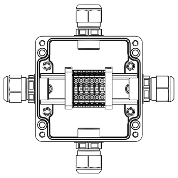 DKC TBE-P-03-(6xCBC.4)-1xPACMP(A)-1xPACMP(B)-1xPACMP(C)-1xPACMP(D)1Ex e IIC Т5 Gb / Ex tb IIIC T95°C Db IP66