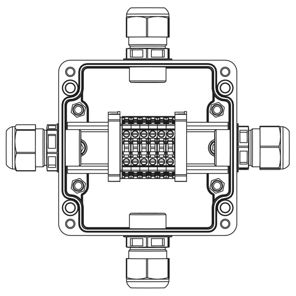 DKC TBE-P-03-(6xCBC.4)-1xPACMP(A)-1xPACMP(B)-1xPACMP(C)-1xPACMP(D)1Ex e IIC Т5 Gb / Ex tb IIIC T95°C Db IP66
