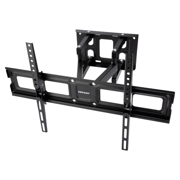 Кронштейн для телевизора 37"-70" дюймов, наклонно-поворотный, двойное колено серия HOME Rexant 38-0370