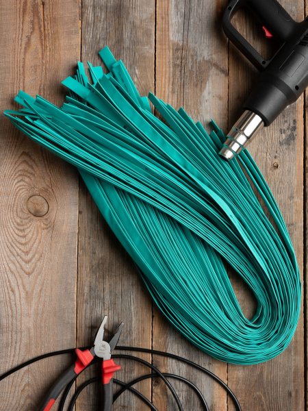 Купить EKF PROxima Термоусаживаемая трубка ТУТ нг 10/5 зеленая в отрезках по 1м