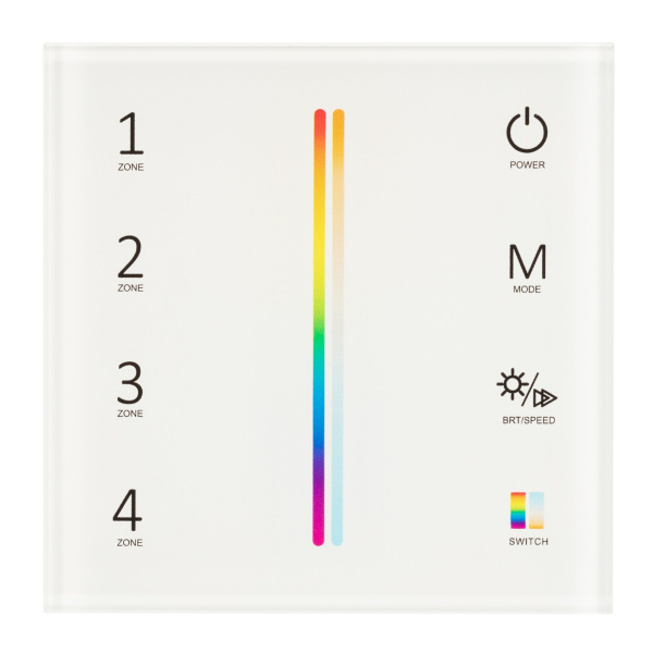 Купить Arlight Панель Sens SMART-P55-MULTI White (3V, 4 зоны, 2.4G) (IP20 Пластик, 5 лет) 028309