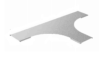 OSTEC Крышка к тройнику для лестничного лотка НЛО 300 радиус 600 мм, толщ. 1,0 мм, Сендзимир цинк