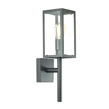 Odeon Light 4167/1W ODL19 692 черный/прозрачный Уличный настенный светильник IP44 E27 1*60W ARGOS