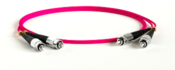 Hyperline FC-D2-504-FC/PR-FC/PR-H-2M-LSZH-MG Патч-корд волоконно-оптический (шнур) MM 50/125(OM4), FC-FC, 2.0 мм, duplex, LSZH, 2 м 243525