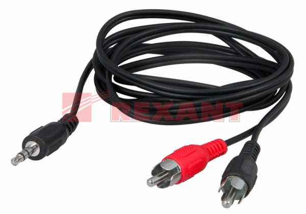 Купить Шнур 3.5мм стерео штекер - 2 RCA 3М Rexant 17-4204