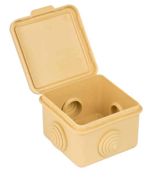 Купить EKF PROxima Коробка распаячная КМР-030-036 пылевлагозащитная, 4 мембранных ввода (65х65х50) светлое дерево