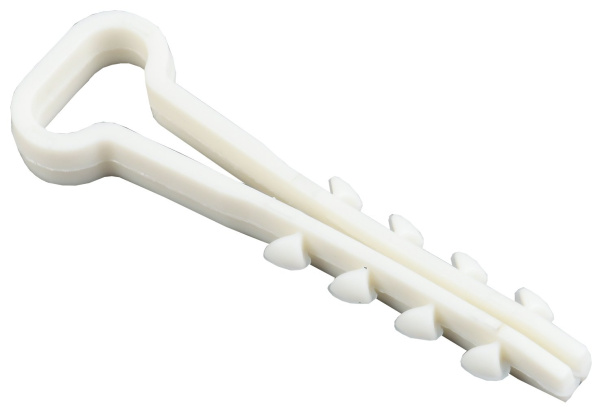 IEK Дюбель хомут 5х8мм нейлон белый (100шт)