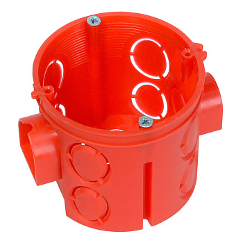 Промрукав Коробка установочная углубленная 80-0510С безгалогенная (HF) 68х62 с саморезами (140шт/кор)