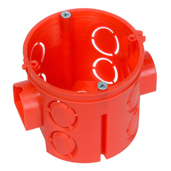 Промрукав Коробка установочная углубленная 80-0510С безгалогенная (HF) 68х62 с саморезами (140шт/кор)