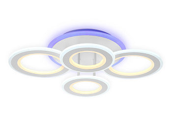 Ambrella Потолочный светодиодный светильник с пультом FA8801 WH белый 123W 570*420*130 (ПДУ РАДИО 2.4)