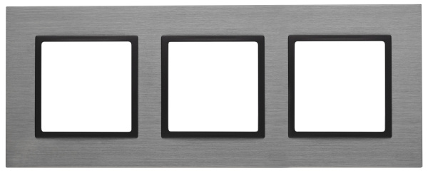 ЭРА 14-5203-42 Elegance Титан/антрацит Металл Рамка 3-ая