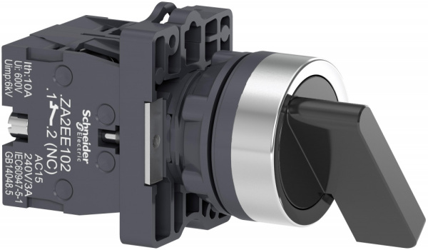 Купить SE Переключатель длинная ручка, 2 положения, с фиксацией, НО+НЗ XA2EJ25