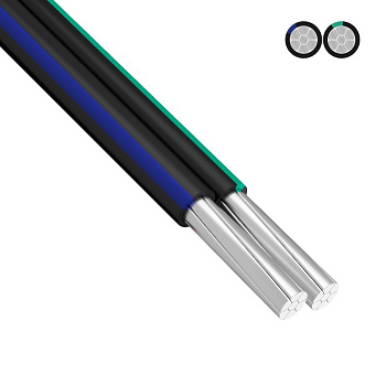 Провод СИП-4 2x16,0 мм², длина 25 метров, ГОСТ Rexant 01-8890-25