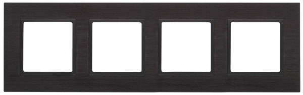 ЭРА 14-5204-05 Elegance Черный/антрацит Металл Рамка 4-ая