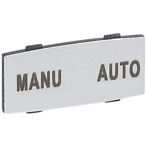 Legrand Osmoz вставк. узкая алюм. "MANU -AUTO" надпись 024343