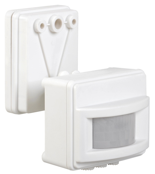 Купить IEK Датчик движения ДД 019 белый, макс. нагрузка 1100Вт, угол обзора 120град., дальность 12м, IP44,