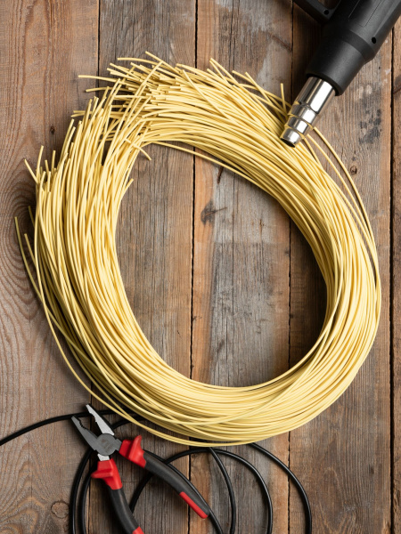 Купить EKF PROxima Термоусаживаемая трубка ТУТ нг 4/2 желтая в отрезках по 1м