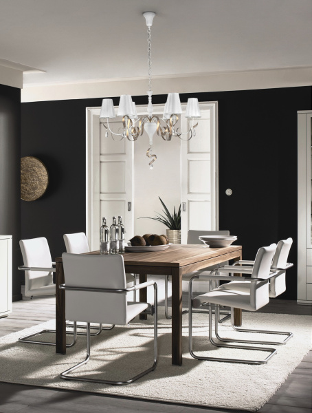 Купить Maytoni Elegant Intreccio Белый с Золотом Люстра 6xE14 40W ARM010-06-W