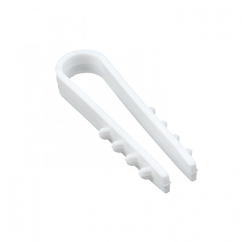 EKF PROxima Дюбель-хомут для круглого кабеля (5-10мм) белый (50шт.)
