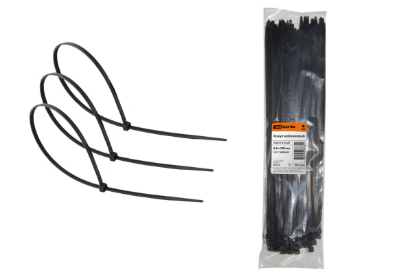 TDM Хомут 8,8х500мм нейлон (черный) (100шт) SQ0515-0228